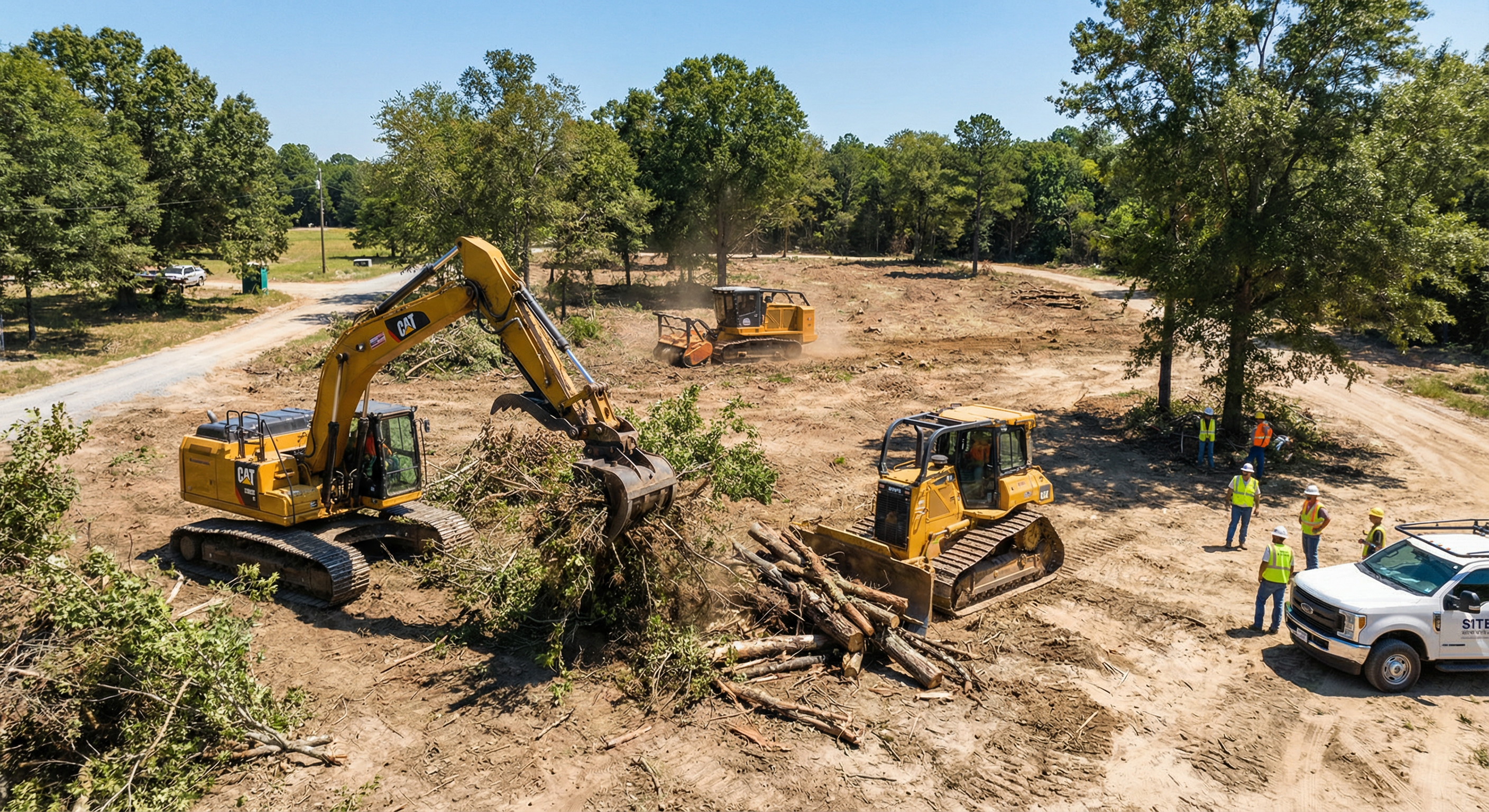 Large-scale land clearing services in Northwest Georgia